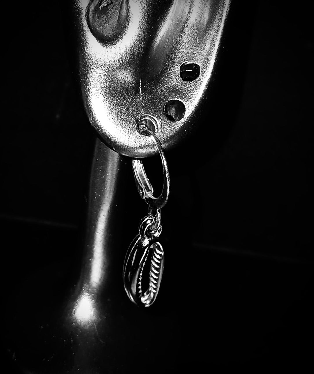Boucles « Graine de Café » Élégance Argentée