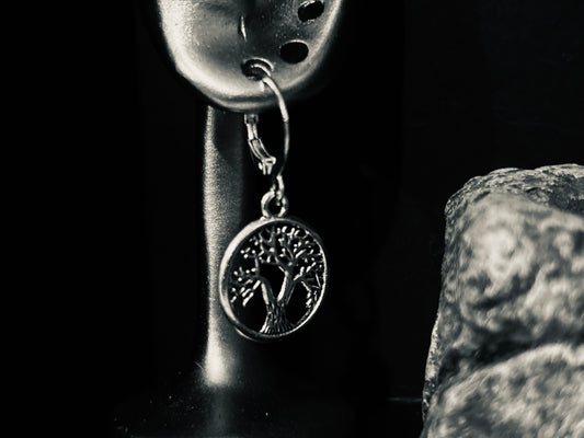 Anneaux argenté « Arbre de Vie – Ancrage & Harmonie »