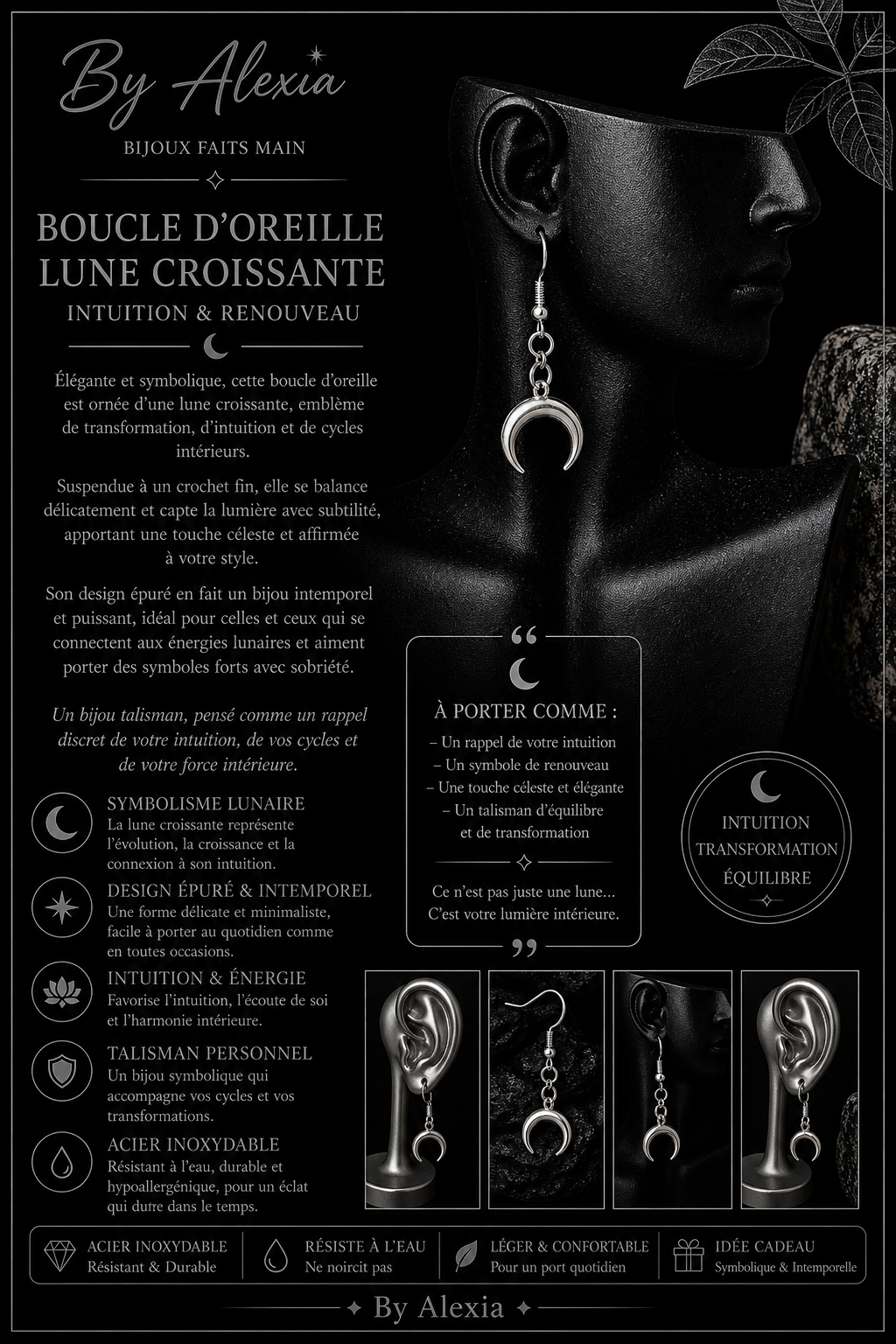Crochets « Lune Croissante – Intuition & Renouveau »