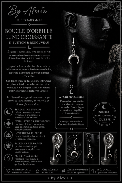 Crochets « Lune Croissante – Intuition & Renouveau »