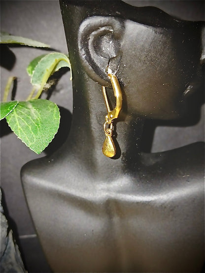 Dangling Gold Drop Earrings – Grace & Radiance