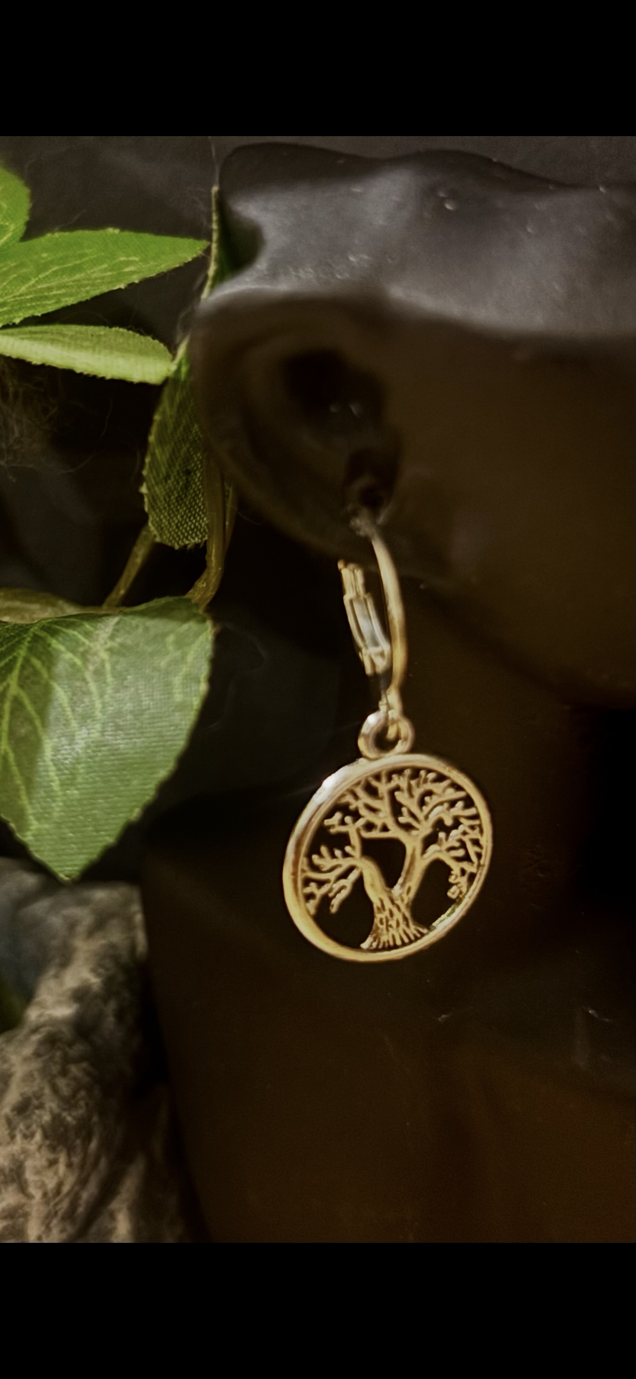 Anneaux dorée « Arbre de Vie » – Ancrage & Harmonie 