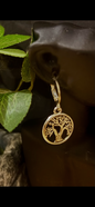 Anneaux dorée « Arbre de Vie » – Ancrage & Harmonie 