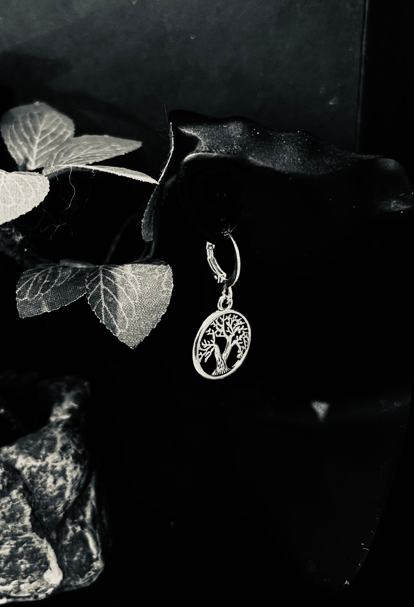Anneaux argenté « Arbre de Vie – Ancrage & Harmonie »