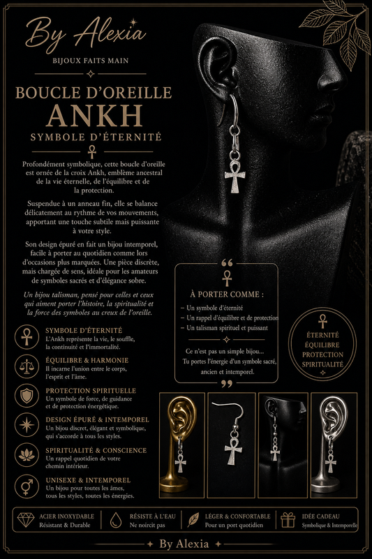 « Ankh – Symbole d’Éternité » crochet
