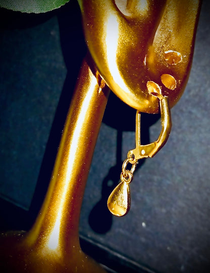 Dangling Gold Drop Earrings – Grace & Radiance