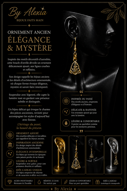 Ancient Ornament Earring – Elegance & Mystery